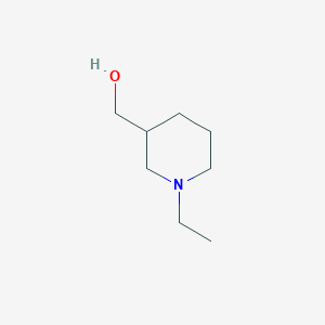 (1-Ethylpiperidin-3-yl)methanol chemical structure (CAS 54525-19-8)