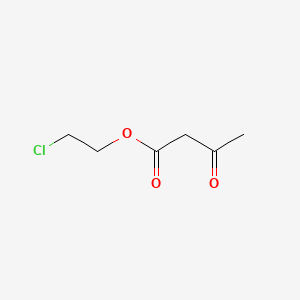 2-Chloroethyl 3-oxobutanoate chemical structure (CAS 54527-68-3)