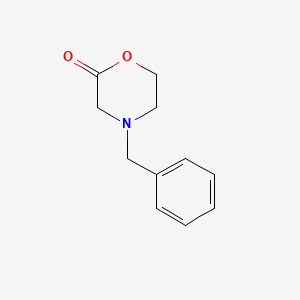 4-Benzylmorpholin-2-one chemical structure (CAS 5453-99-6)