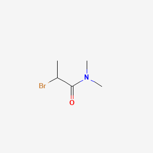 2-Bromo-N,N-dimethylpropanamide chemical structure (CAS 54537-47-2)