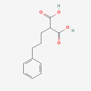 2-(3-Phenylpropyl)propanedioic acid chemical structure (CAS 5454-06-8)