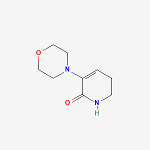 3-Morpholino-5,6-dihydropyridin-2(1H)-one chemical structure (CAS 545445-40-7)