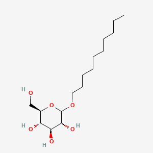 (3R,4S,5S,6R)-2-(Decyloxy)-6-(hydroxymethyl)tetrahydro-2H-Pyran-3,4,5-triol chemical structure (CAS 54549-25-6)