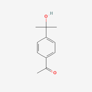 1-(4-(2-Hydroxypropan-2-yl)phenyl)ethanone chemical structure (CAS 54549-72-3)