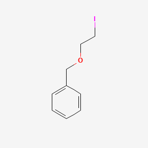 ((2-Iodoethoxy)methyl)benzene chemical structure (CAS 54555-84-9)