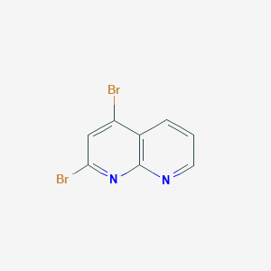 2,4-Dibromo-1,8-naphthyridine chemical structure (CAS 54569-27-6)