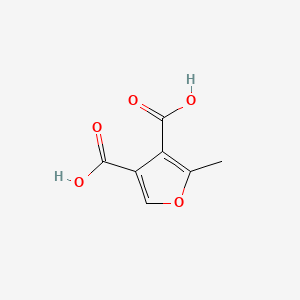 2-Methylfuran-3,4-dicarboxylic acid chemical structure (CAS 54576-44-2)