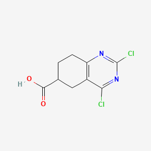 2,4-Dichloro-5,6,7,8-tetrahydroquinazoline-6-carboxylic acid chemical structure (CAS 5458-56-0)