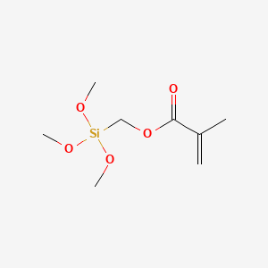 (Trimethoxysilyl)methyl methacrylate chemical structure (CAS 54586-78-6)