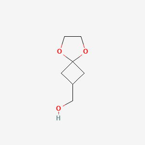 5,8-Dioxaspiro[3.4]octan-2-ylmethanol chemical structure (CAS 545882-60-8)