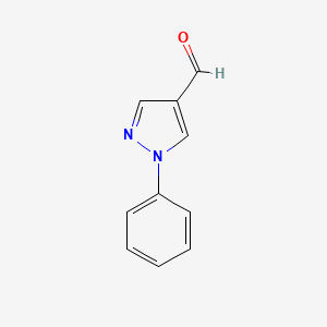 1-Phenylpyrazole-4-carboxaldehyde chemical structure (CAS 54605-72-0)