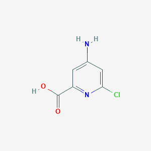 4-Amino-6-chloropicolinic acid chemical structure (CAS 546141-56-4)