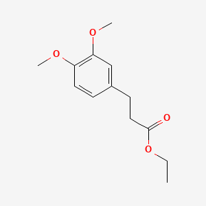 Ethyl 3-(3,4-dimethoxyphenyl)propionate chemical structure (CAS 5462-13-5)