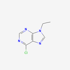 6-Chloro-9-ethyl-9H-purine chemical structure (CAS 5462-86-2)