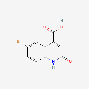 6-Bromo-2-oxo-1,2-dihydroquinoline-4-carboxylic acid chemical structure (CAS 5463-29-6)