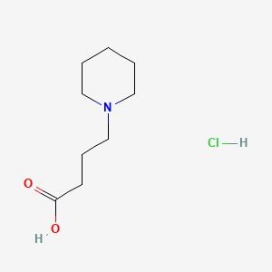 4-(Piperidin-1-yl)butanoic acid hydrochloride chemical structure (CAS 5463-76-3)