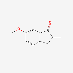 6-Methoxy-2-methyl-2,3-dihydro-1h-inden-1-one chemical structure (CAS 5464-10-8)