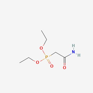 Diethyl (2-amino-2-oxoethyl)phosphonate chemical structure (CAS 5464-68-6)