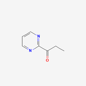 1-(Pyrimidin-2-yl)propan-1-one chemical structure (CAS 54643-09-3)