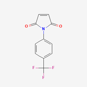 1-(4-(Trifluoromethyl)phenyl)-1H-pyrrole-2,5-dione chemical structure (CAS 54647-09-5)