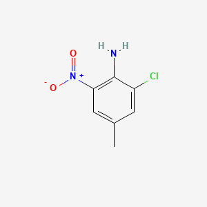 2-Chloro-4-methyl-6-nitroaniline chemical structure (CAS 5465-33-8)
