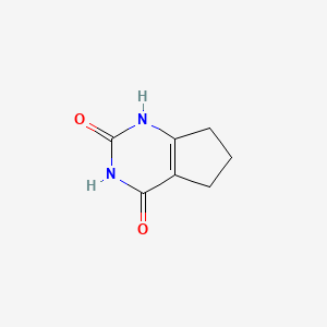 6,7-Dihydro-1H-cyclopenta[d]pyrimidine-2,4(3H,5H)-dione chemical structure (CAS 5466-00-2)