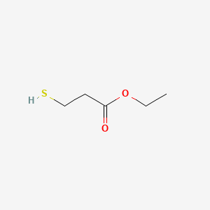 Ethyl 3-mercaptopropanoate chemical structure (CAS 5466-06-8)