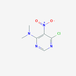 6-Chloro-N,N-dimethyl-5-nitropyrimidin-4-amine chemical structure (CAS 54660-12-7)