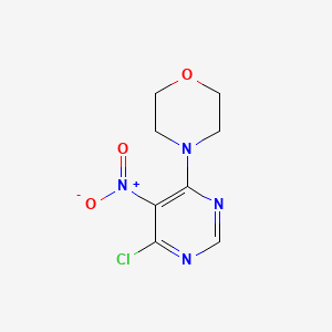 4-(6-Chloro-5-nitropyrimidin-4-yl)morpholine chemical structure (CAS 54660-14-9)