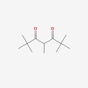 2,2,4,6,6-Pentamethylheptane-3,5-dione chemical structure (CAS 5467-42-5)