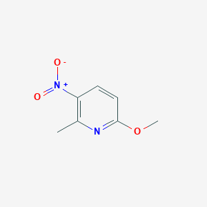 6-Methoxy-2-methyl-3-nitropyridine chemical structure (CAS 5467-69-6)