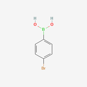 (4-Bromophenyl)boronic acid chemical structure (CAS 5467-74-3)