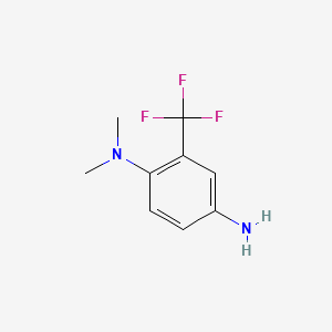 N1,N1-Dimethyl-2-(trifluoromethyl)benzene-1,4-diamine chemical structure (CAS 54672-12-7)