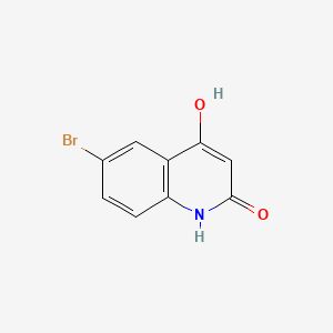 6-Bromo-4-hydroxyquinolin-2(1H)-one chemical structure (CAS 54675-23-9)