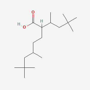 2-(4,4-Dimethylpentan-2-yl)-5,7,7-trimethyloctanoic acid chemical structure (CAS 54680-48-7)