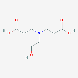 3,3'-((2-Hydroxyethyl)azanediyl)dipropionic acid chemical structure (CAS 54685-83-5)