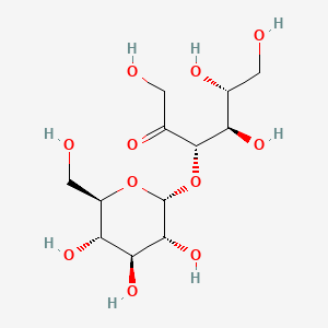 (3S,4R,5R)-1,4,5,6-Tetrahydroxy-3-(((2R,3R,4S,5S,6R)-3,4,5-trihydroxy-6-(hydroxymethyl)tetrahydro-2H-pyran-2-yl)oxy)hexan-2-one chemical structure (CAS 547-25-1)