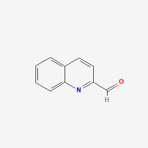 Quinoline-2-carboxaldehyde chemical structure (CAS 5470-96-2)
