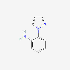 2-(1-Pyrazolyl)aniline chemical structure (CAS 54705-91-8)