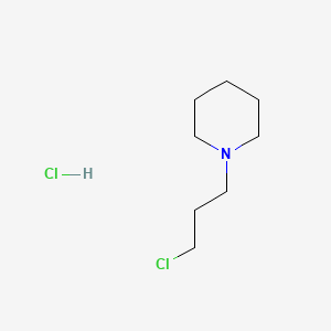 1-(3-Chloropropyl)piperidine hydrochloride chemical structure (CAS 5472-49-1)