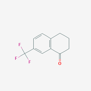 7-(Trifluoromethyl)-3,4-dihydronaphthalen-1(2H)-one chemical structure (CAS 54752-50-0)