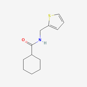 N-(Thiophen-2-ylmethyl)cyclohexanecarboxamide chemical structure (CAS 547698-18-0)