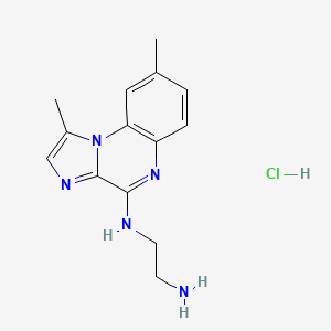 N1-(1,8-Dimethylimidazo[1,2-a]quinoxalin-4-yl)ethane-1,2-diamine hydrochloride chemical structure (CAS 547757-23-3)