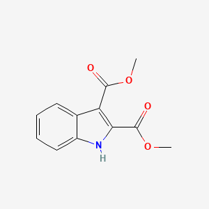 Dimethyl 1H-indole-2,3-dicarboxylate chemical structure (CAS 54781-93-0)