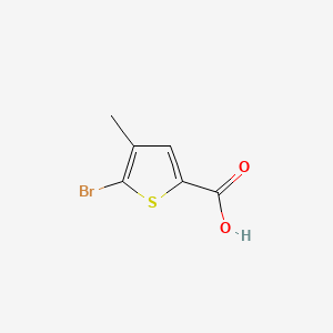 5-Bromo-4-methylthiophene-2-carboxylic acid chemical structure (CAS 54796-53-1)