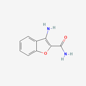 3-Aminobenzofuran-2-carboxamide chemical structure (CAS 54802-10-7)