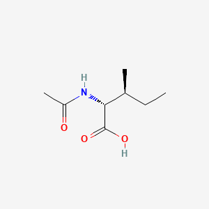 N-Acetyl-D-allo-isoleucine chemical structure (CAS 54831-20-8)
