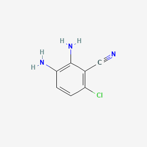 2,3-Diamino-6-chlorobenzonitrile chemical structure (CAS 548457-80-3)