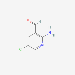 2-Amino-5-chloronicotinaldehyde chemical structure (CAS 54856-61-0)