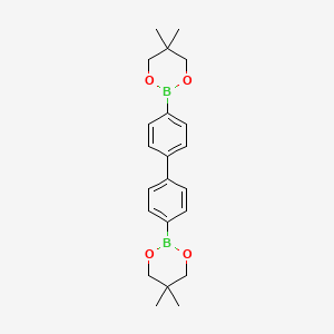 4,4'-Bis(5,5-dimethyl-1,3,2-dioxaborinan-2-yl)-1,1'-biphenyl chemical structure (CAS 5487-93-4)
